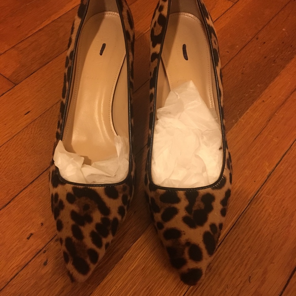 J Crew Collection Dulci calf hair kitten heels